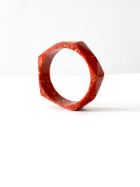 vintage chunky geometric bangle bracelet