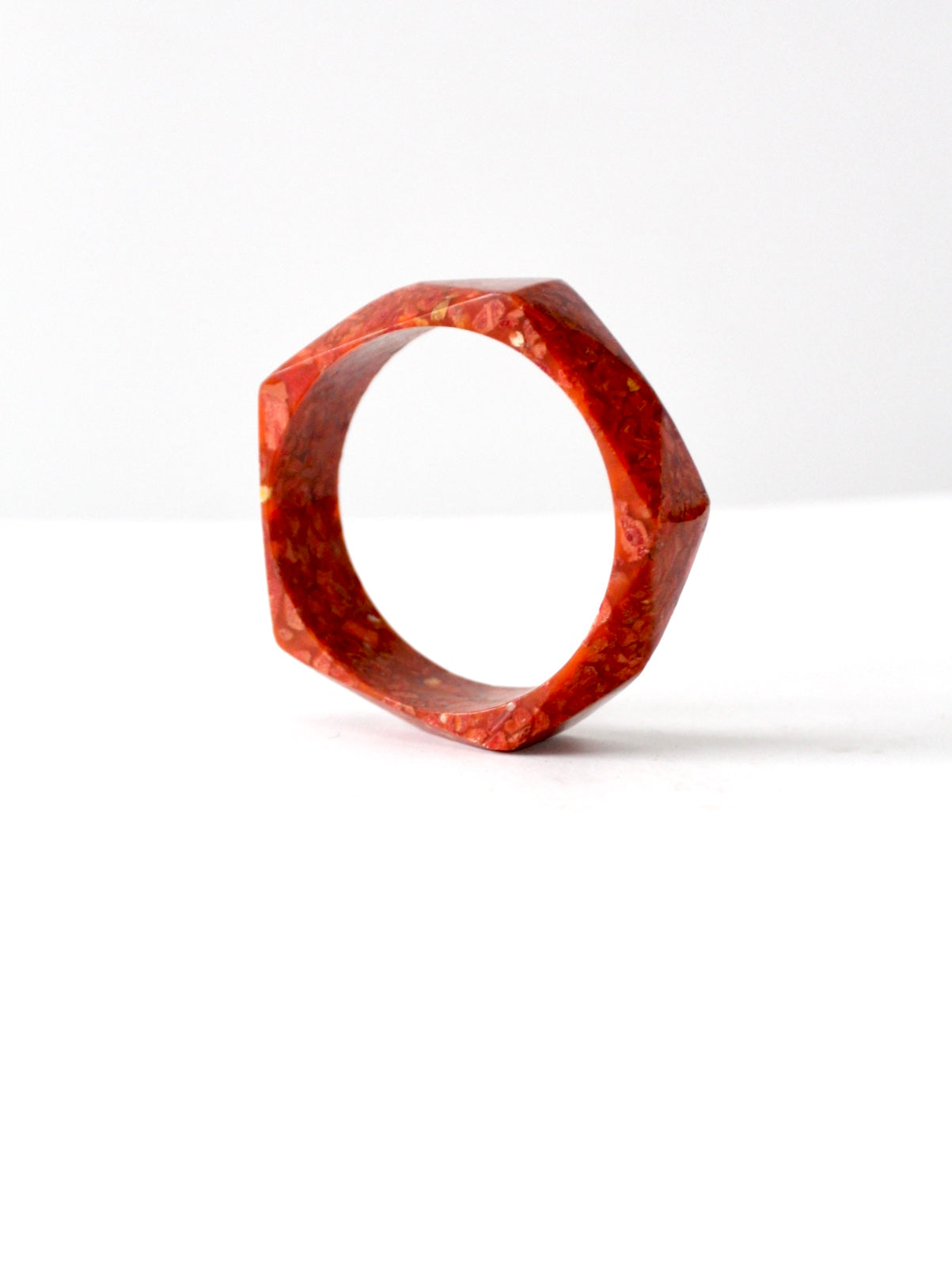 vintage chunky geometric bangle bracelet