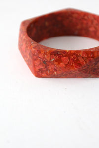 vintage chunky geometric bangle bracelet