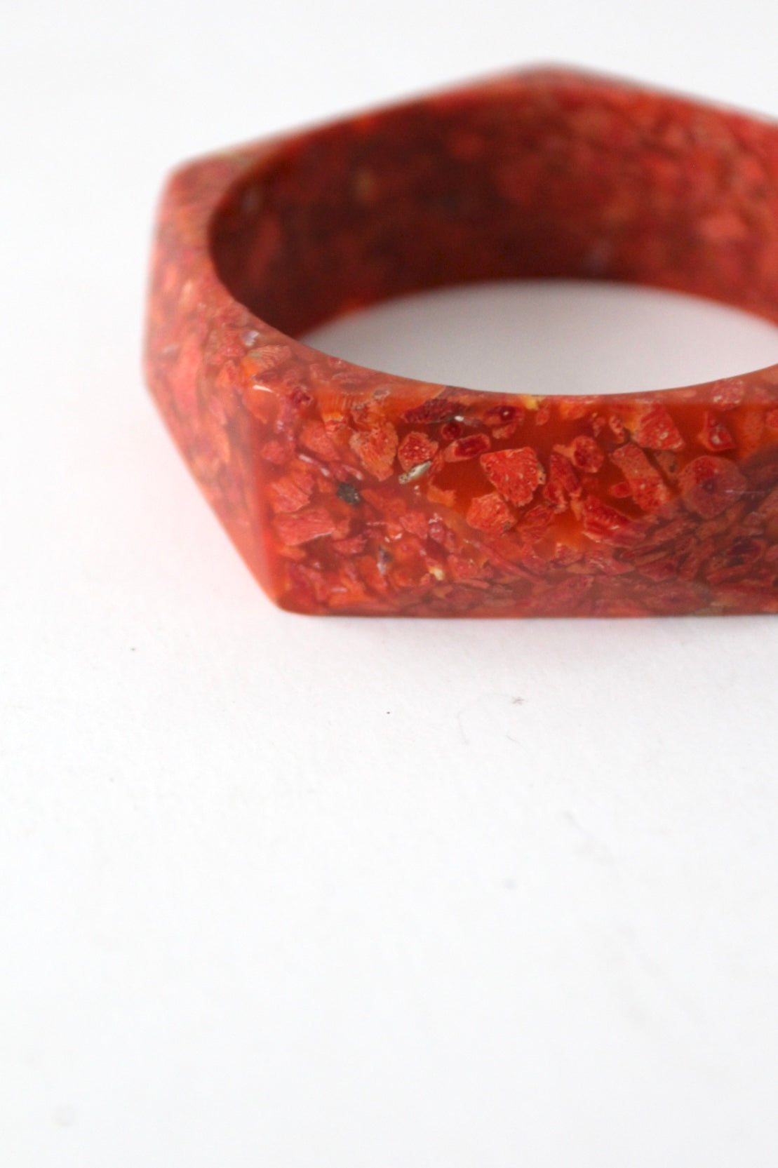 vintage chunky geometric bangle bracelet