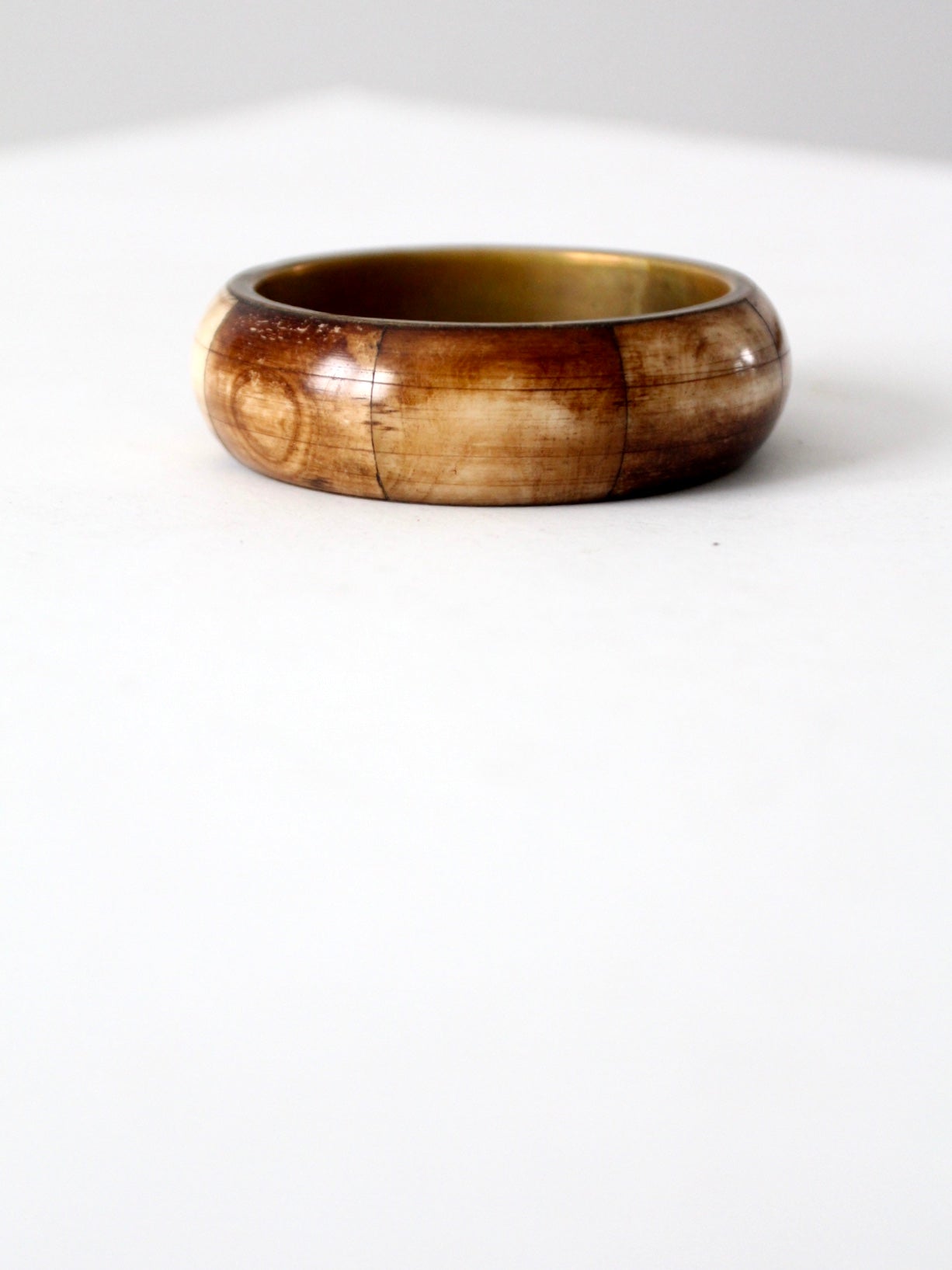 vintage bone + brass bangle – 86 Vintage