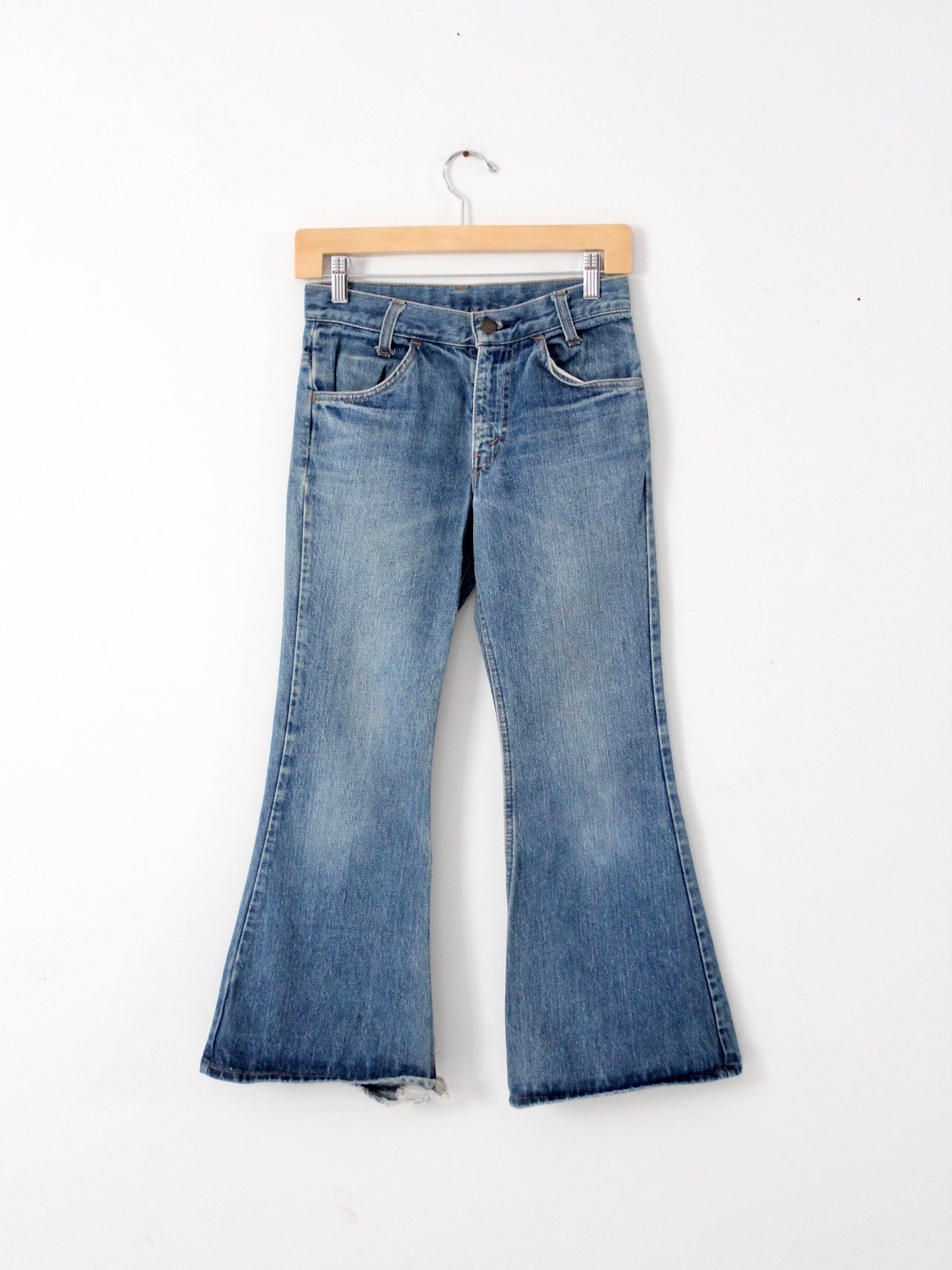 vintage Levis bell bottom jeans, 27 x 26