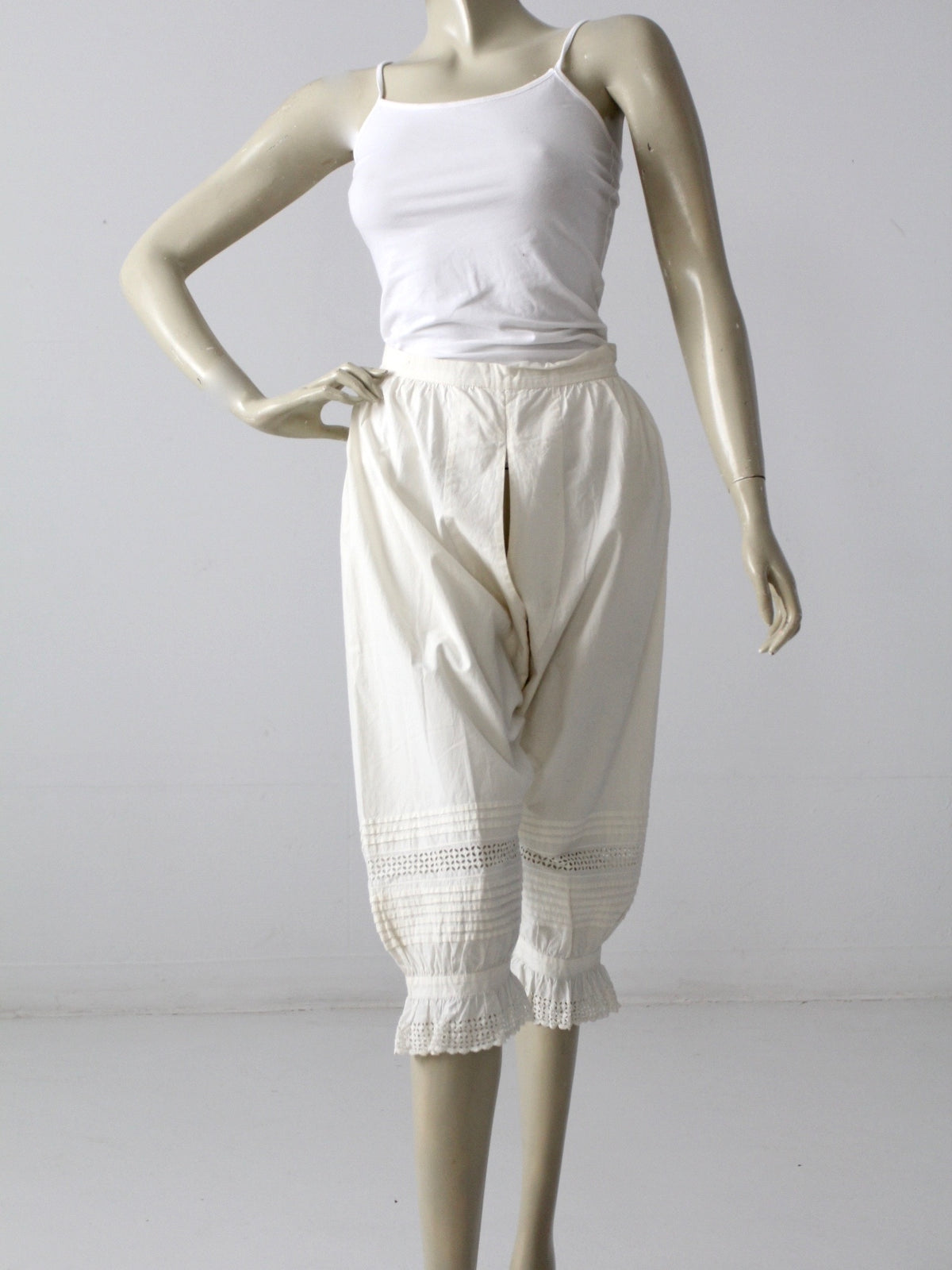antique split leg bloomers