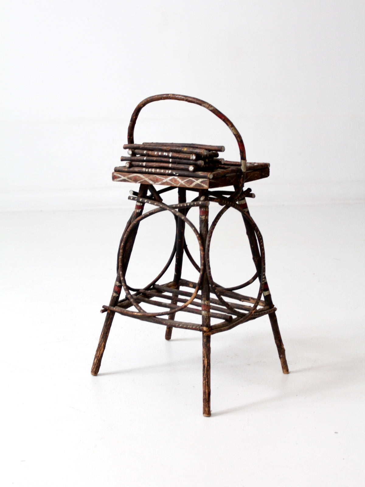 antique Adirondack twig table