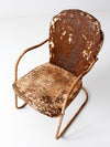 vintage metal patio chair