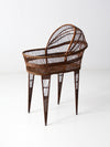 antique wicker bassinet