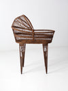 antique wicker crib