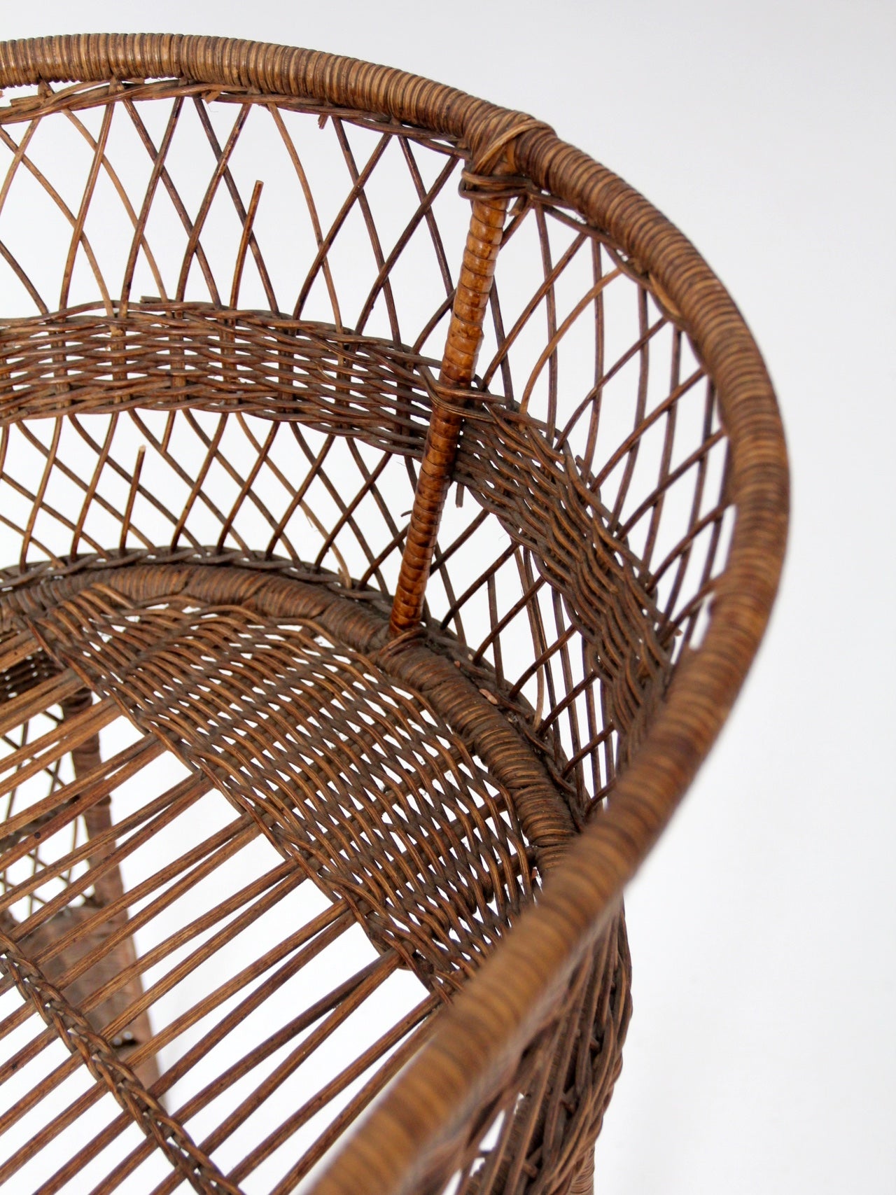 antique wicker bassinet