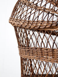 antique wicker bassinet