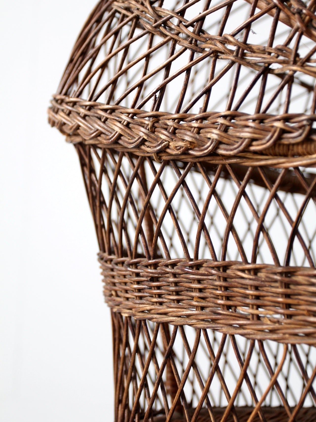 antique wicker bassinet
