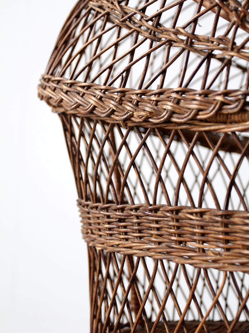 antique wicker bassinet