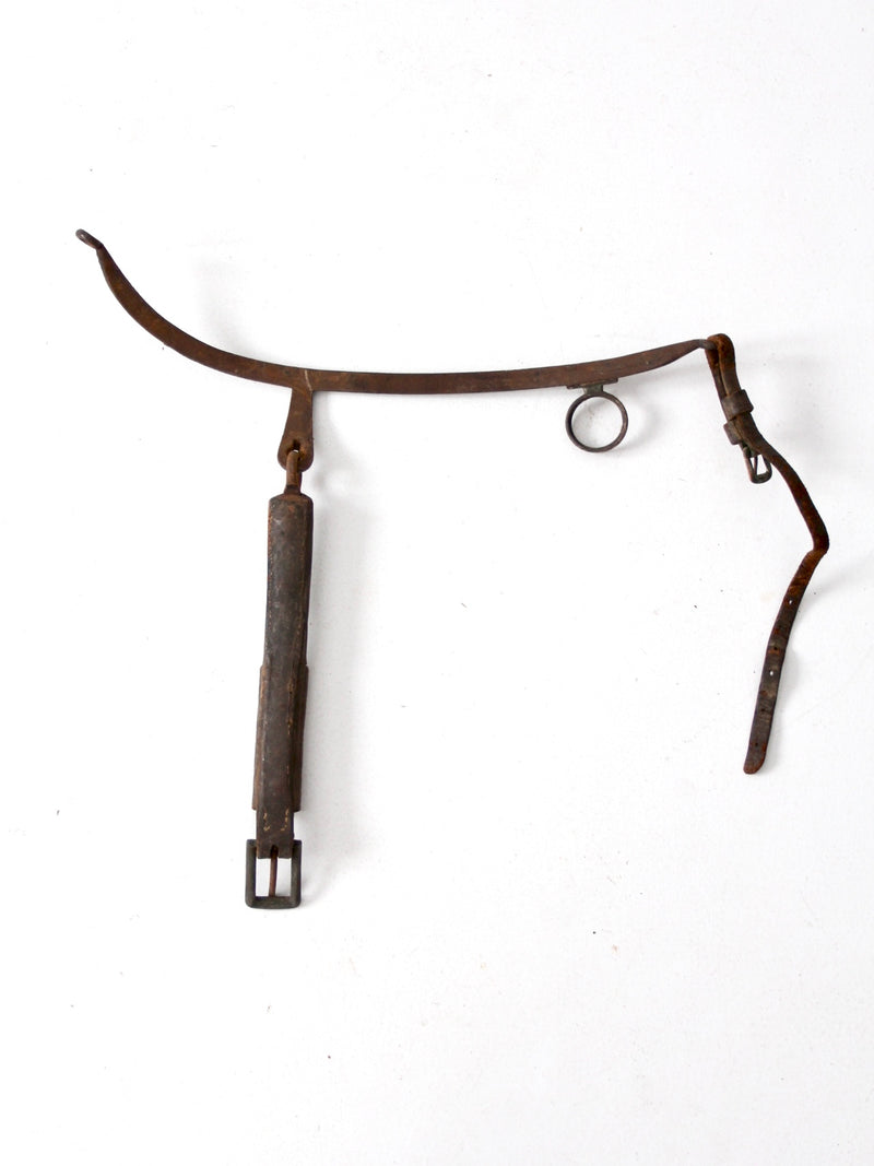 antique equestrian tack horse hames set