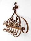 antique wrought iron wall candle holder