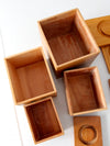 mid-century rooster kitchen storage set