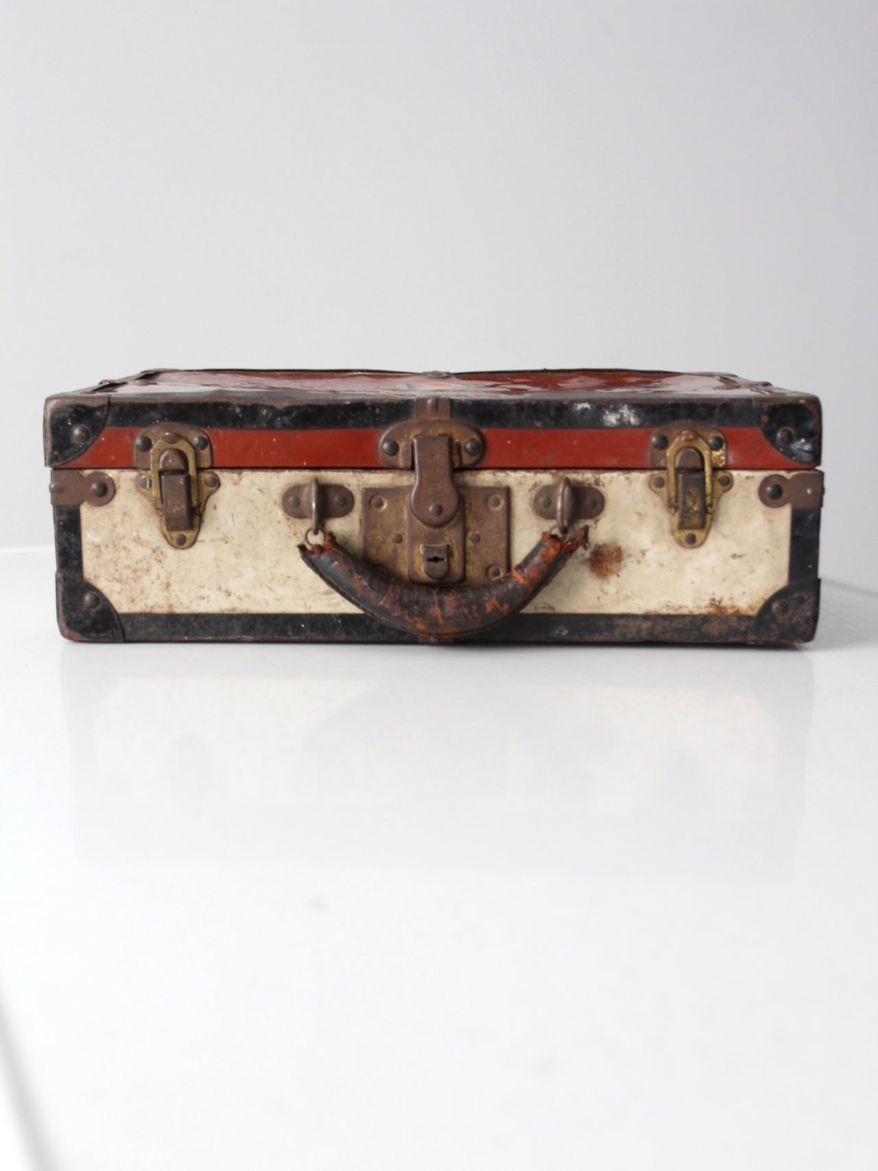 vintage metal luggage case