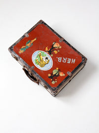 vintage metal luggage case