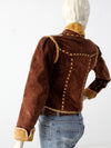 vintage 70s NBL style leather jacket