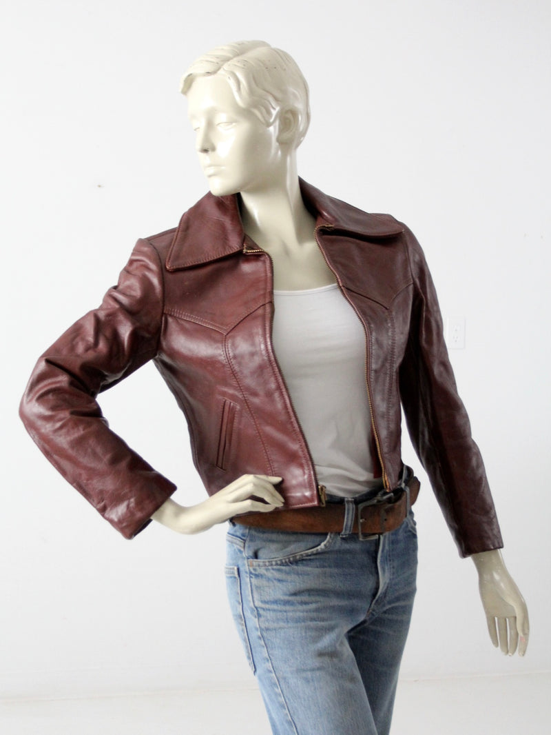 vintage 70s Walter Dyer leather jacket