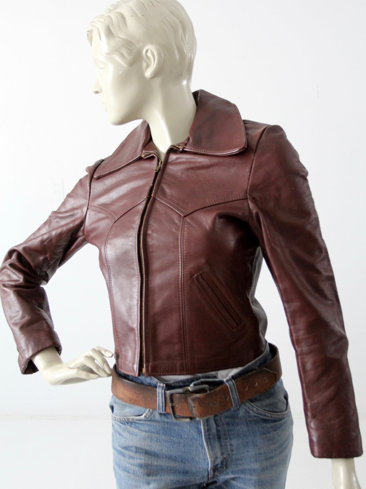 vintage 70s Walter Dyer leather jacket