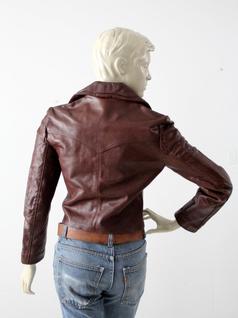 vintage 70s Walter Dyer leather jacket