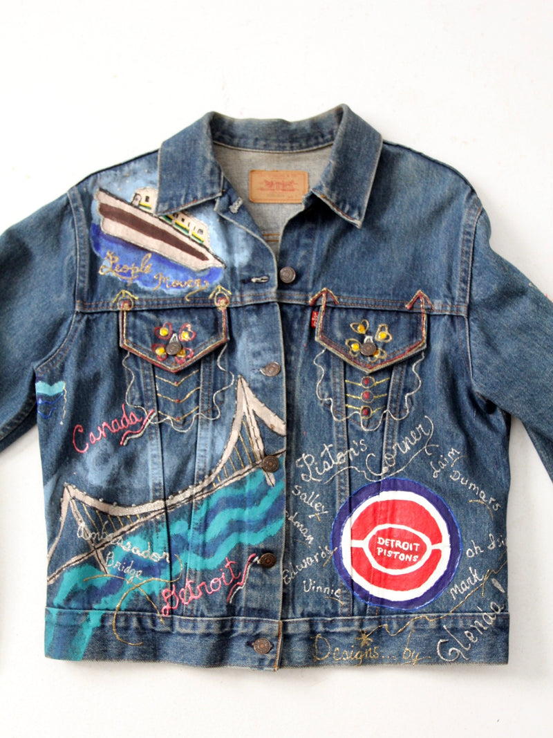 vintage custom Levis denim jacket