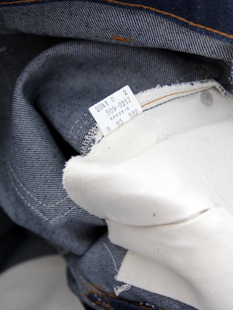 vintage 70s Levis dark wash 509 jeans, 28 x 33