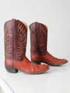 vintage Dan Post leather cowboy boots