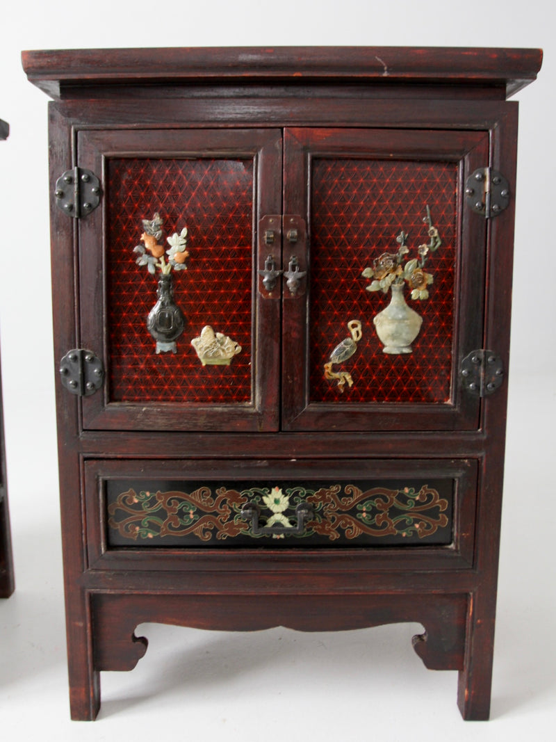 vintage Chinese side cabinets -  a pair