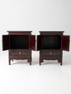 vintage Chinese side cabinets -  a pair