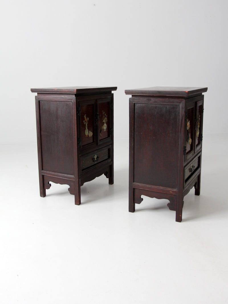 vintage Chinese side cabinets -  a pair