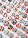 vintage pinback button collection