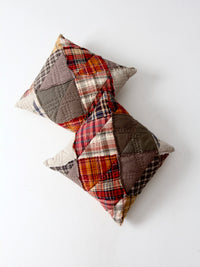 vintage patchwork decorative pillows