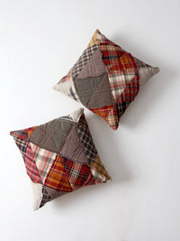 vintage patchwork decorative pillows