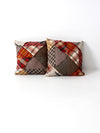 vintage patchwork decorative pillows