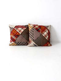 vintage patchwork decorative pillows