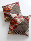 vintage patchwork decorative pillows