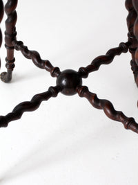 antique barley twist leg end table