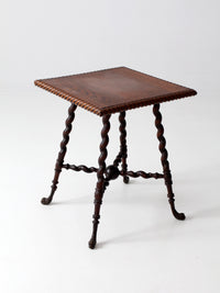 antique barley twist leg end table