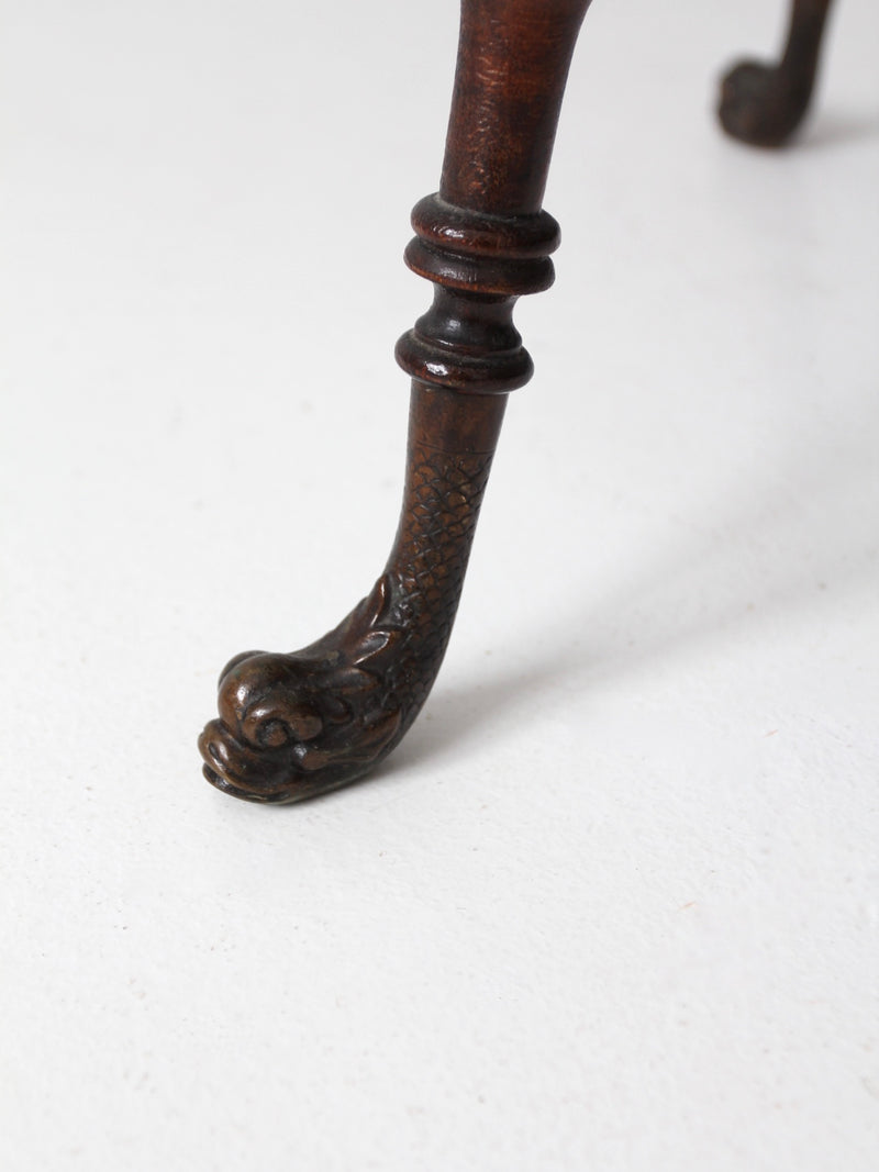 antique barley twist leg end table