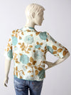vintage 50s silk blouse