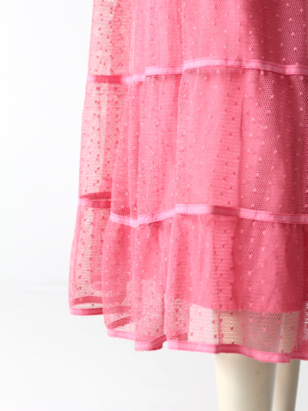 ANTIQUED PINK TULLE SKIRT - Main Image