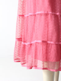 vintage pink tulle skirt