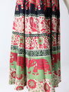 vintage 70s boho elephant print skirt