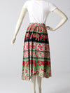 vintage 70s boho elephant print skirt