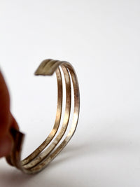 vintage wave cuff bracelet