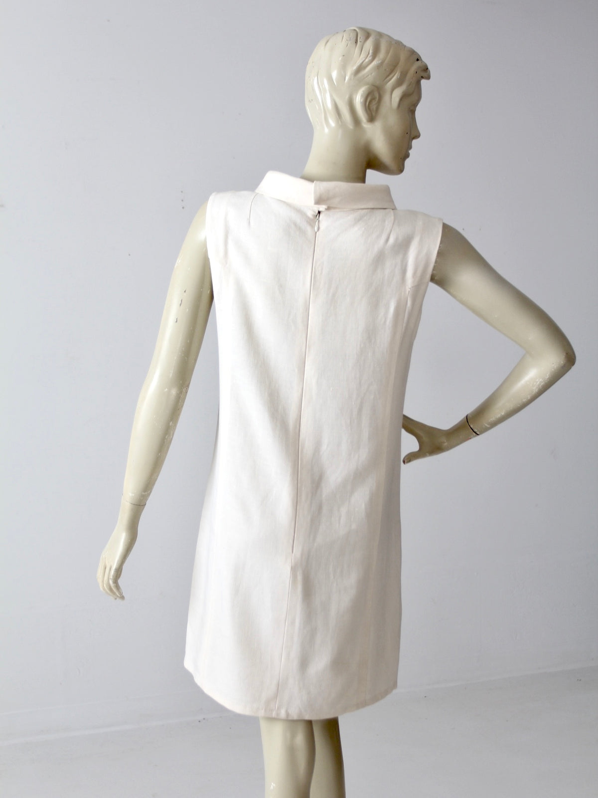 vintage linen shift dress