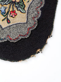 antique hooked rug