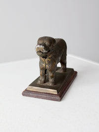 antique brass dog nutcracker