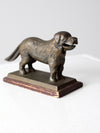 antique brass dog nutcracker