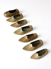 vintage brass shoe single ashtray collection